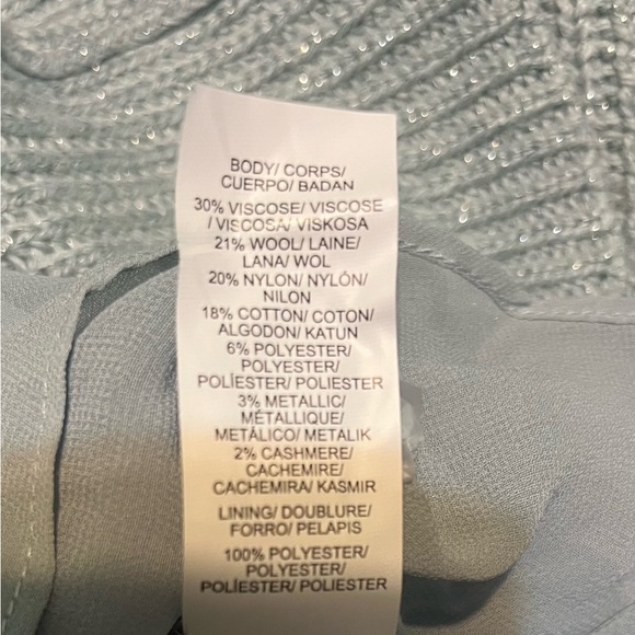 Lucky brand light blue with sparkles sweater.  Size XL - Picture 7 of 7